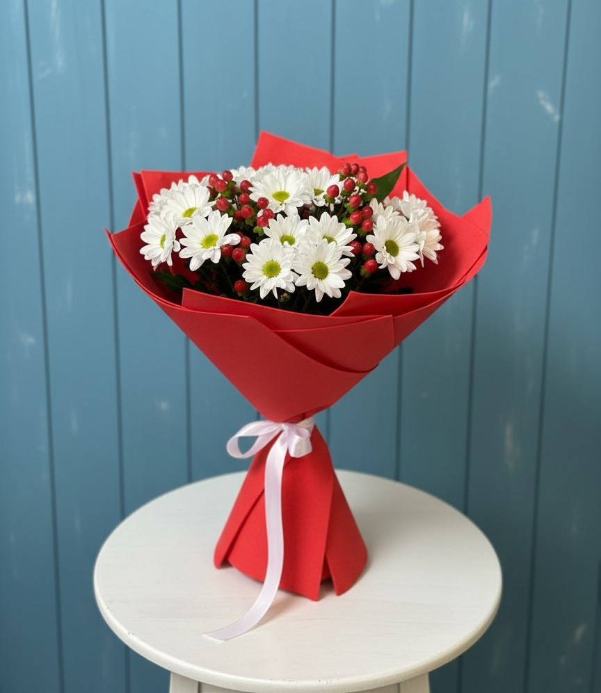 Букет цветов из: Хризантемы в Волчанске