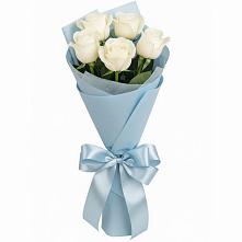 Букет 5 Белых роз Проуд #REPLACE_PRED# Волчанске