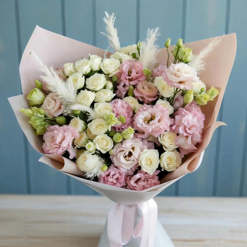 Букет цветов из: Альстромерии и Розы в Волчанске