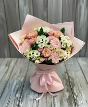 Букет цветов из:  Гвоздики, Розы и Хризантемы в Волчанске