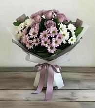Букет цветов из:  Хризантемы и Розы в Волчанске