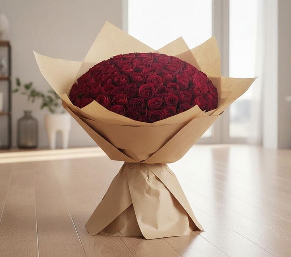 Букет 101 Красная роза в Волчанске