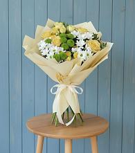 Букет цветов из:  Хризантемы и Розы #REPLACE_PRED# Волчанске