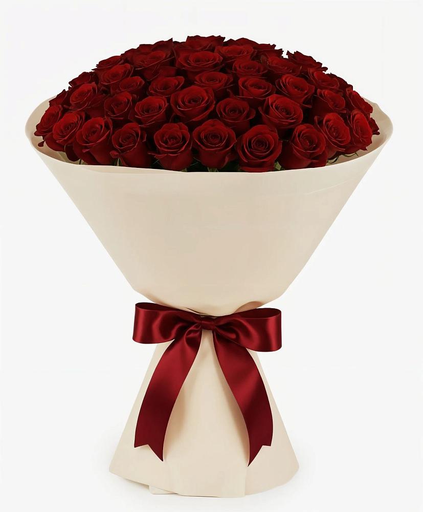 Букет 101 Бордовая роза Блэк Бакарра в Волчанске